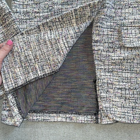 NWT Nordstrom Brand Tweed Single  Button Blazer - Picture 4 of 9